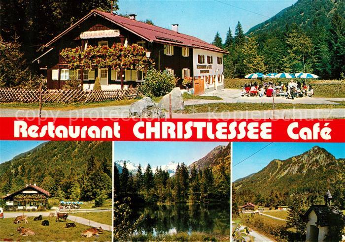 Oberstdorf Restaurant Christlessee Kapelle Alpen