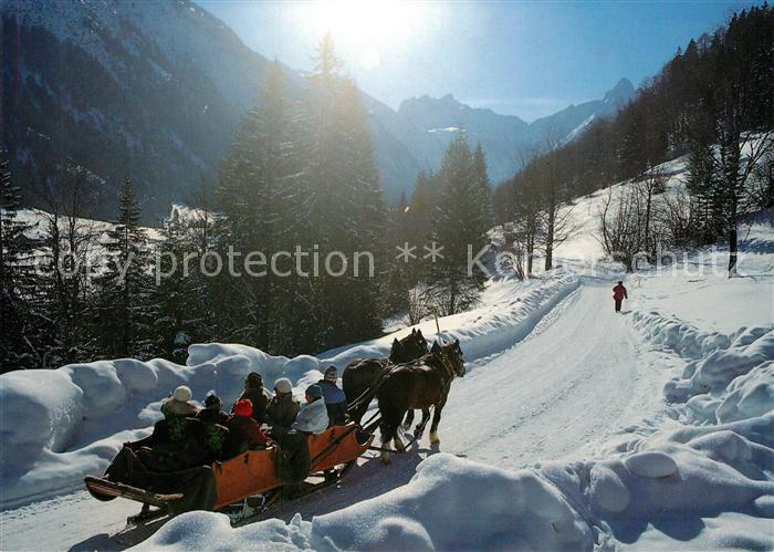 Oberstdorf Stellwagen mit Kratzer und Trettachspitze Winterpanorama Alpen