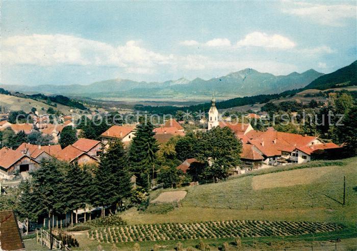 Bad Kohlgrub Panorama hoechstgelegenes Stahl- und Moorbad Deutschlands