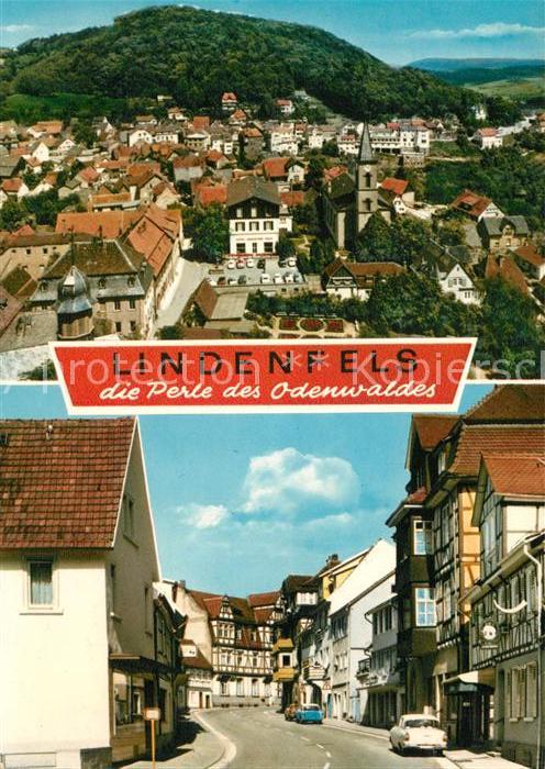 Lindenfels Odenwald Panorama Hauptstrasse Innenstadt Luftkurort