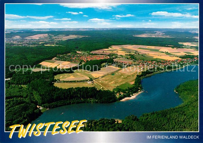 Twiste Twistesee Ferienland Waldeck Fliegeraufnahme