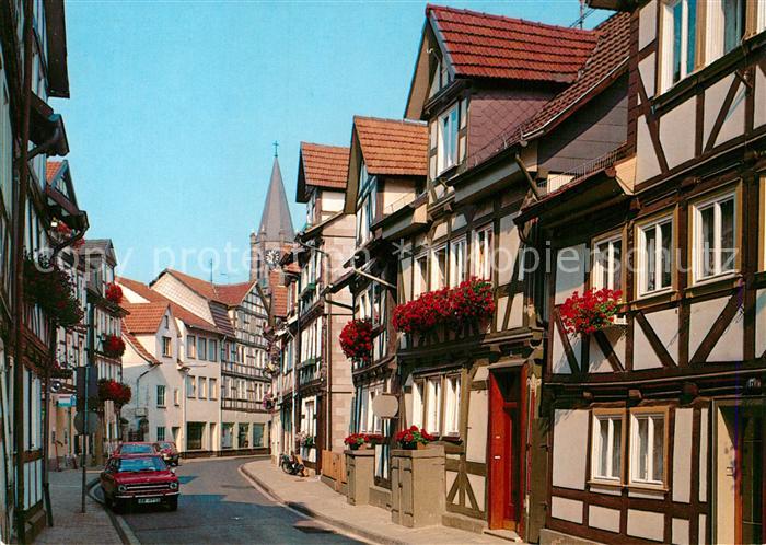 Rotenburg Fulda Brotgasse Fachwerkhaeuser Altstadt