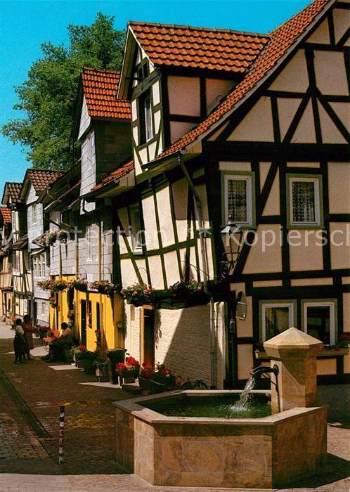 Rotenburg Fulda Altstadt Zirbesbrunnen Fachwerkhaeuser Luftkurort