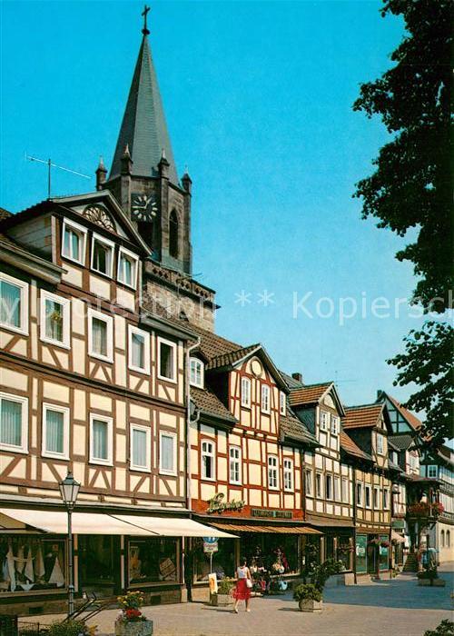 Rotenburg Fulda Steinweg Altstadt Fachwerkhaeuser Kirchturm Luftkurort