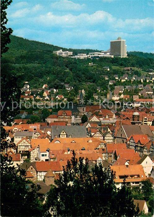 Rotenburg Fulda Blick ueber die Altstadt zum Herz- und Kreislaufzentrum