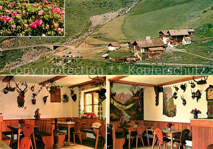 Schnals Bozen Suedtirol Gasthaus Jaegerrast Vorderkaser im Pfossental