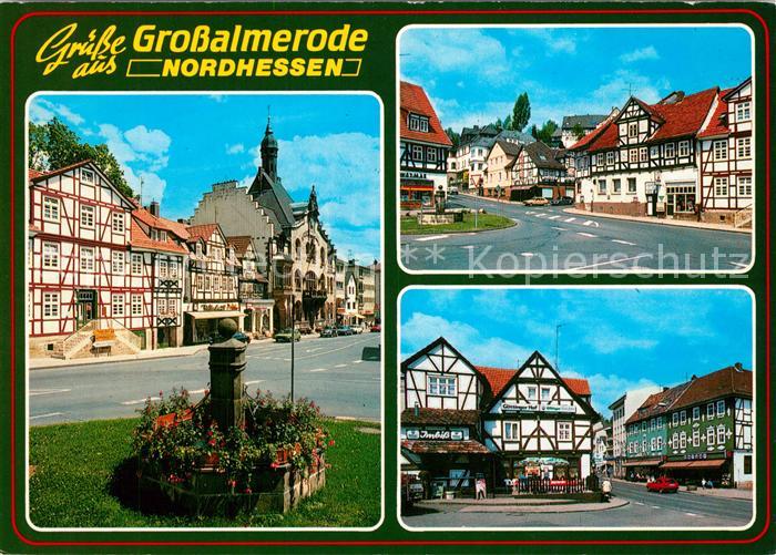 Grossalmerode Altstadt Historische Gebaeude Fachwerkhaeuser