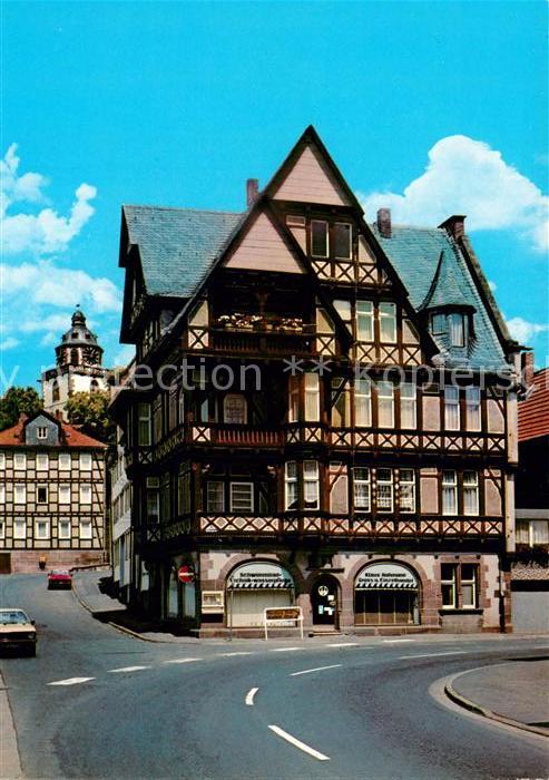 Kirchhain Hessen Partie an der Gaenseburg Fachwerkhaus