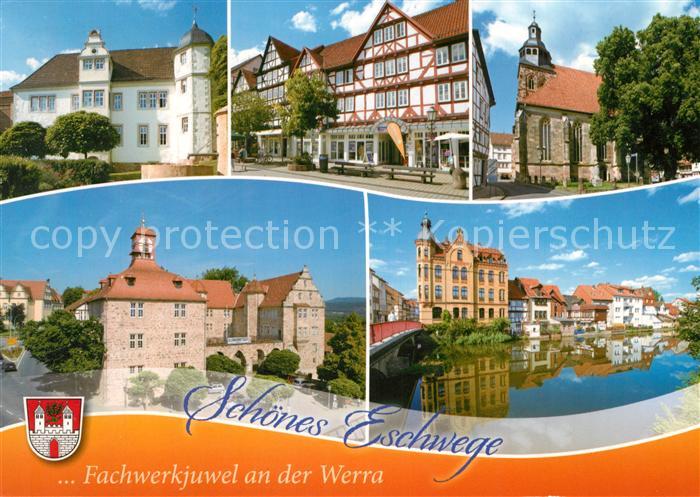 Eschwege Schloss Fachwerhaus Kirche Werra Bruecke