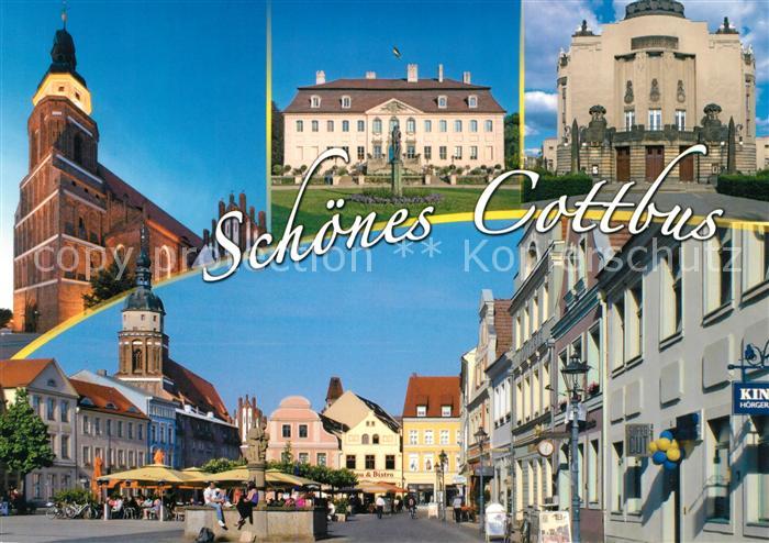 Cottbus Kirche Schloss Theater Innenstadt