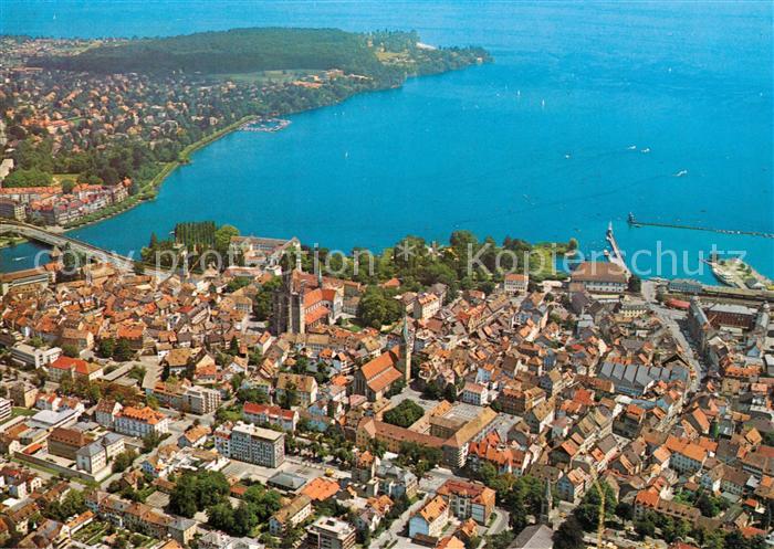 Konstanz Bodensee Altstadt Fliegeraufnahme