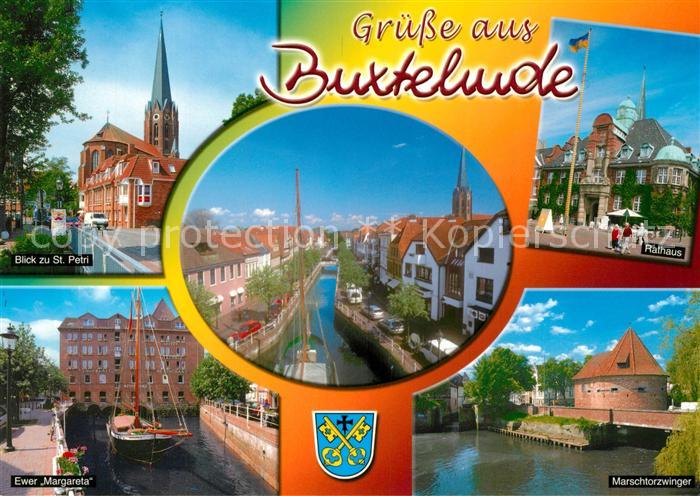Buxtehude St Petri Kirche Ewer Margareta Kanal Rathaus Marschtorzwinger Bauwerke