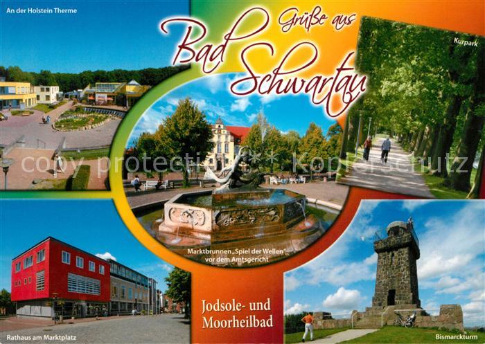 Bad Schwartau Holstein Therme Rathaus Marktbrunnen Kurpark Bismarckturm