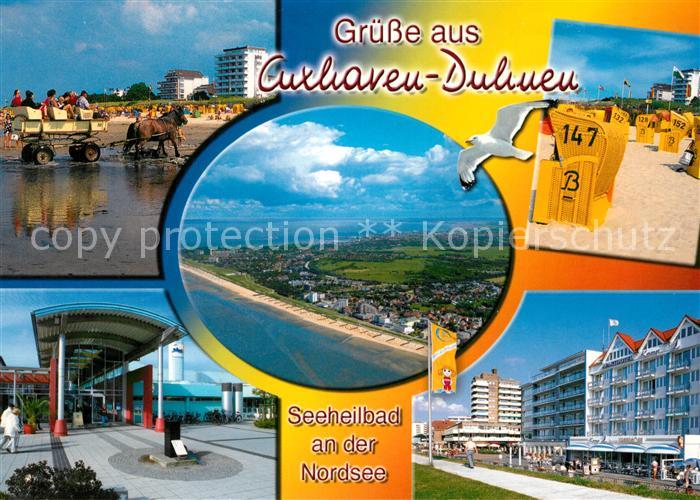 Duhnen Nordsee Wattwagen Strand Promenade Hotels Hallenbad Fliegeraufnahme