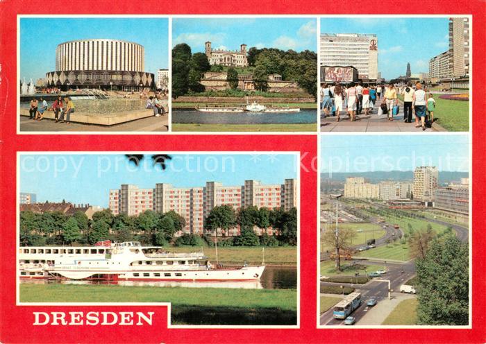 Dresden Filmtheater Prager Strasse Pionierpalast Kaethe Kollwitz Ufer Dampfer Pi