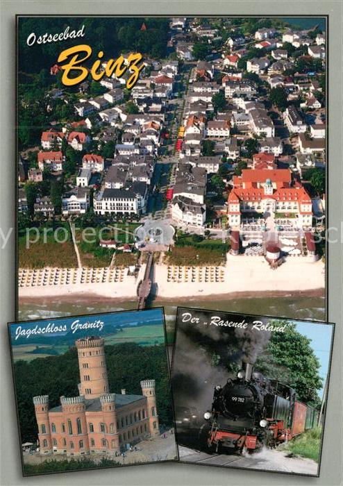 Binz Ruegen Strand Hotels Der Rasende Roland Dampflokomotive Jagdschloss Granitz