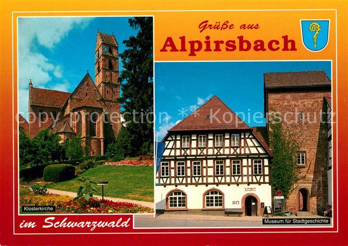 Alpirsbach Klosterkirche Museum fuer Stadtgeschichte Fachwerk Luftkurort Winters