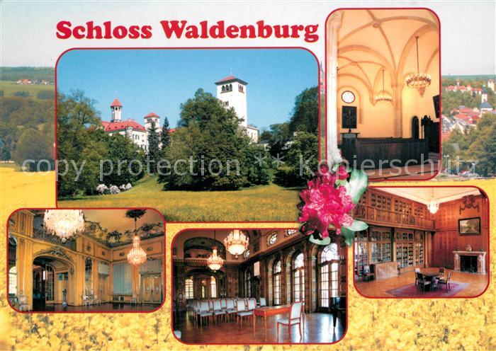 Waldenburg Sachsen Schloss Waldenburg Kapelle Saal Schlossbibliothek