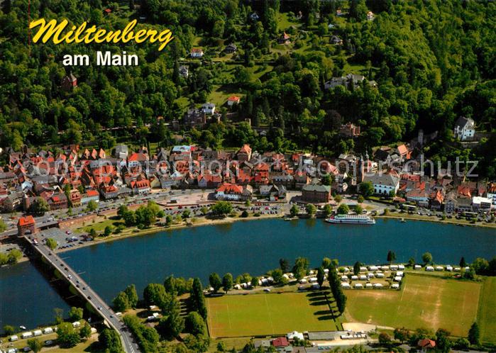 Miltenberg Main Perle am Main zwischen Odenwald und Spessart Fliegeraufnahme