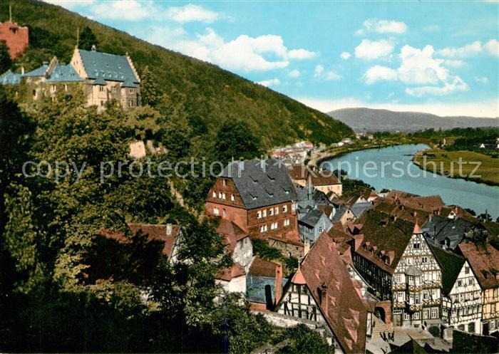 Miltenberg Main Schloss Marktplatz Panorama Maintal