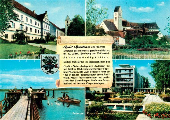 Bad Buchau Federsee Schloss Kirche Federsee Kurpark Sanatorium Chronik Wappen