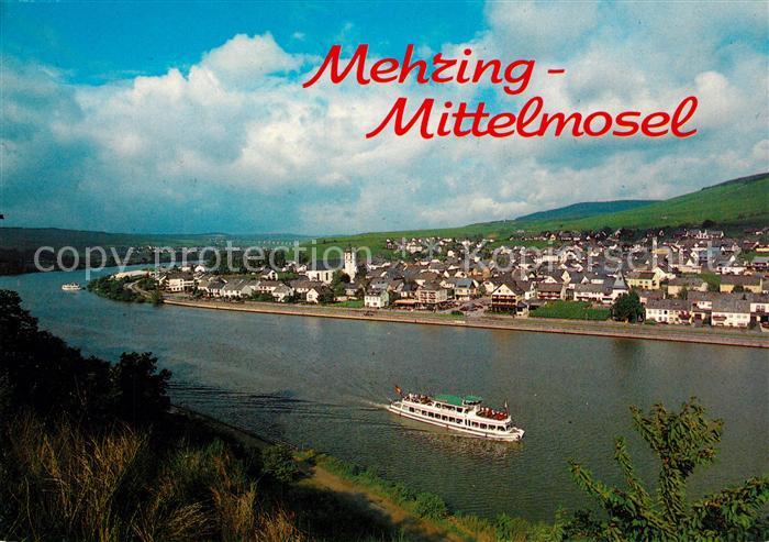 Mehring Mosel Panorama Blick ueber die Mittelmosel Roemische Moselweinstrasse