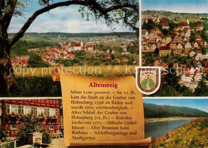 Altensteig Schwarzwald Gesamtansicht Luftkurort Landschaftspanorama