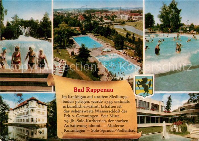 Bad Rappenau Wasserschloss Kuranlagen Sole Sprudel Wellenbad Fliegeraufnahme