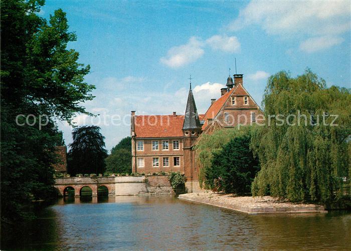 Muenster Westfalen Burg Huelshoff Wasserschloss Geburtshaus der Dichterin Annett