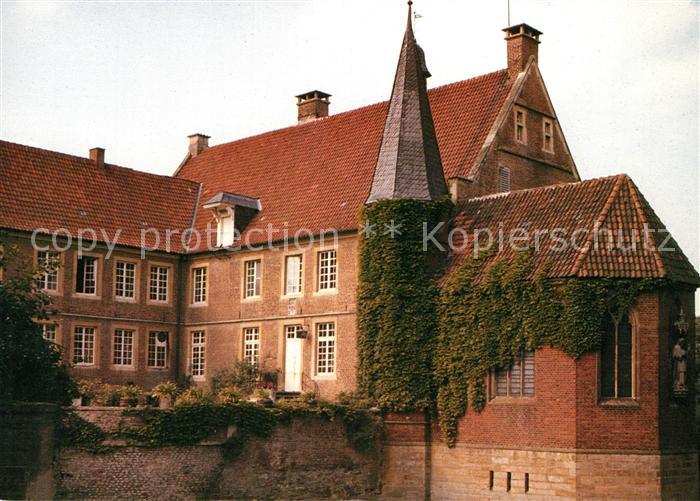 Muenster Westfalen Burg Huelshoff Wasserschloss Geburtshaus der Dichterin Annett