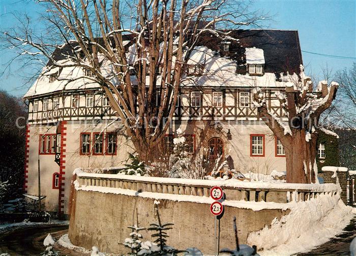 Lengefeld Erzgebirge Schloss Rauenstein im Winter