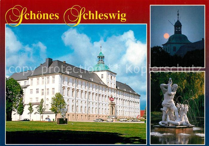 Schleswig Schlei Schloss Sonnenuntergang Statue