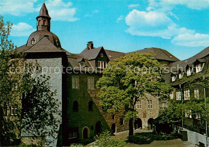 Siegen Westfalen Oberes Schloss Suedfluegel Innenhof