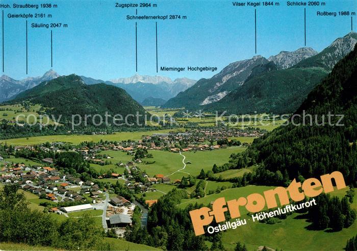Pfronten Ostallgaeu Bayern Panorama Hoehenluftkurort Alpen