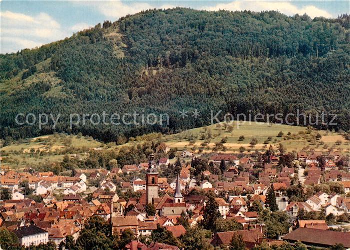 Haslach Kinzigtal Ortsansicht mit Kirche
