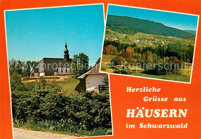 Haeusern Schwarzwald Kirche Landschaftspanorama Hochschwarzwald