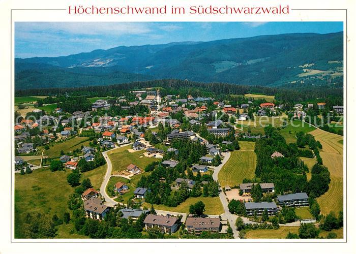 Hoechenschwand Schwarzwald BW Kurort im Suedschwarzwald Fliegeraufnahme