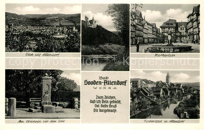 Bad Sooden-Allendorf Marktplatz Brunnen Fischerstad