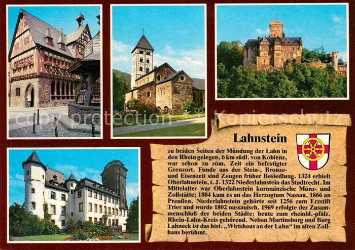 Lahnstein Altes Rathaus Johanniskirche Burg Lahneck
