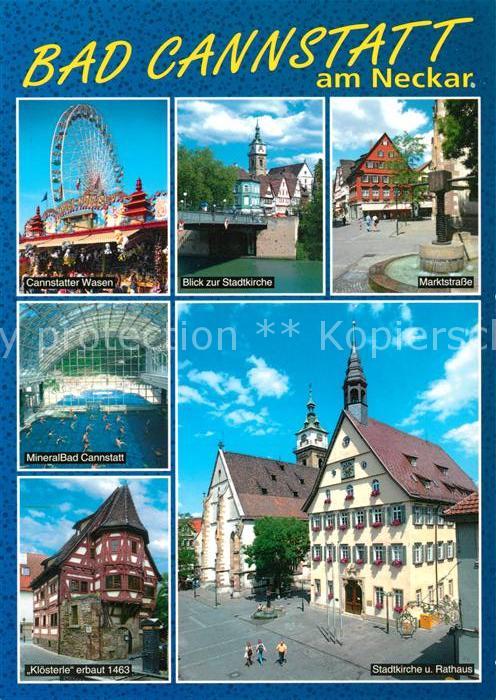 Bad Cannstatt Stadtkirche Marktstrasse Rathaus