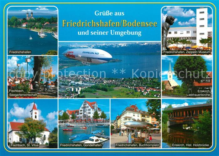 Friedrichshafen Bodensee Zppelin NT Fliegeraufnahme St. Vitus Gondelhafen Liebfr