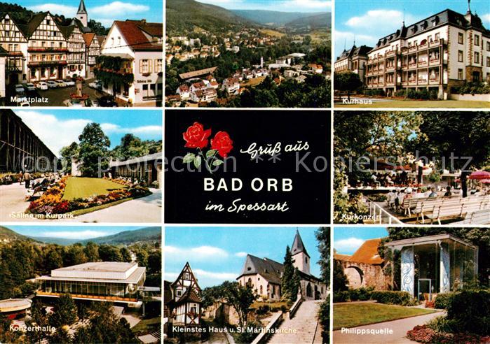 Bad Orb Kurhaus Marktplatz Philippsquelle St. Martinskirche