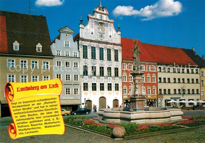 Landsberg Lech Rathaus Marienbrunnen