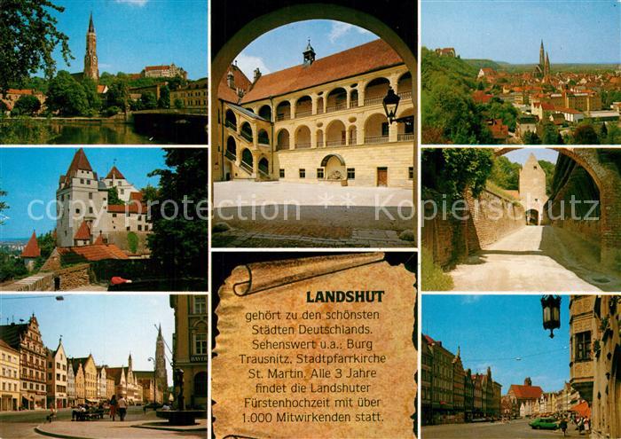 Landshut Isar Burg Trausnitz Stadtpfarrkirche St. Martin