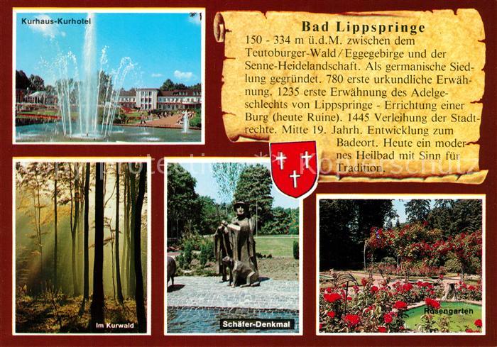 Bad Lippspringe Schaefer-Denkmal Kurhaus-Kurhotel