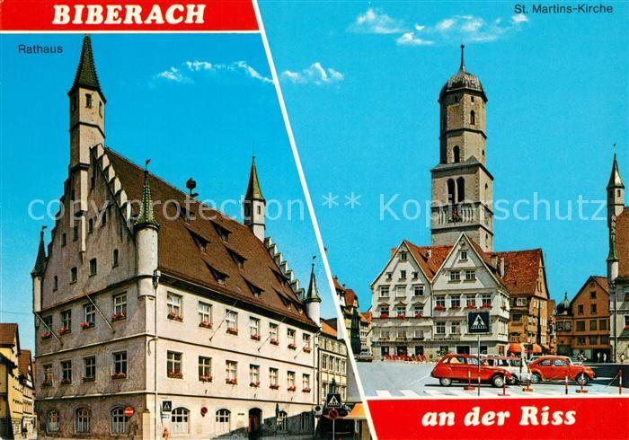 Biberach Riss Rathaus St. Martins Kirche