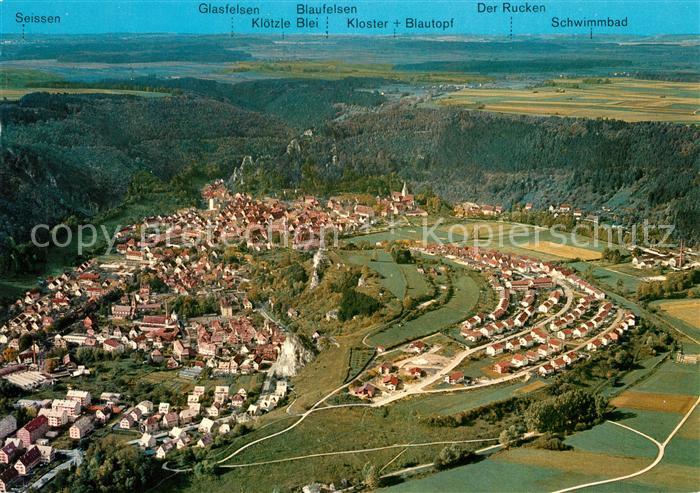 Blaubeuren Fliegeraufnahme Talkessellage Seissen Rucken