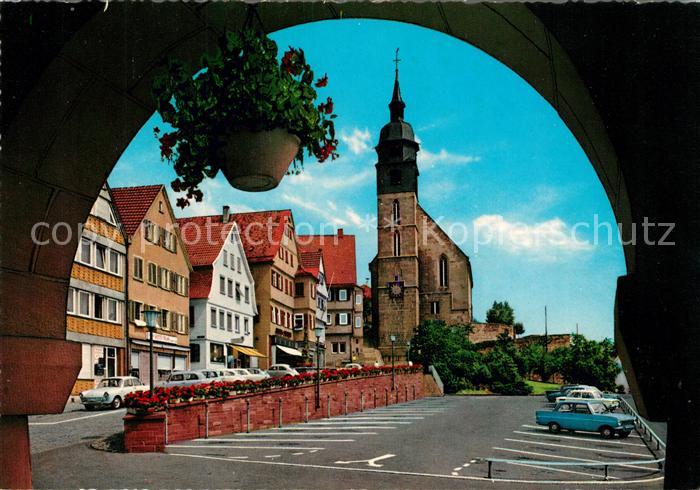 Boeblingen Marktplatz Stadtkirche
