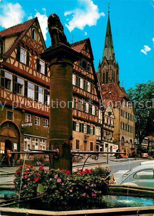 Calw Marktplatz Stadtkirche
