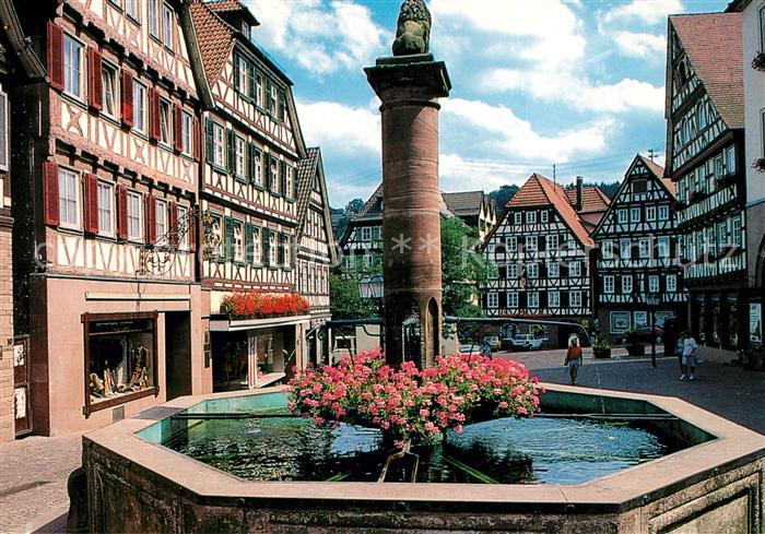 Calw Marktplatz Unterer Marktbrunnen